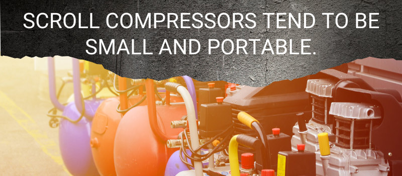 scroll compressors tend small and portable