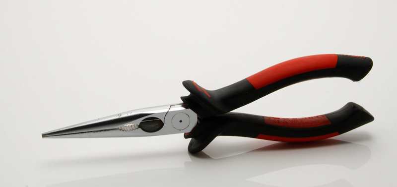 example of a type of plier called needle nose pliers