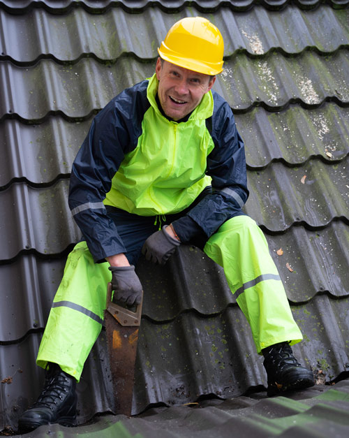 carpenter taking a break