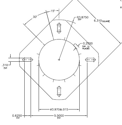 31802 Beckett Burner Gasket Drawing