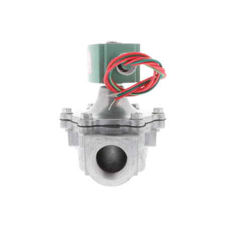 Asco 8215G60-12VDC Solenoid Valve Aluminum Body 12VDC 2-Way 1.25-inch Normally Closed 0-25 PSI