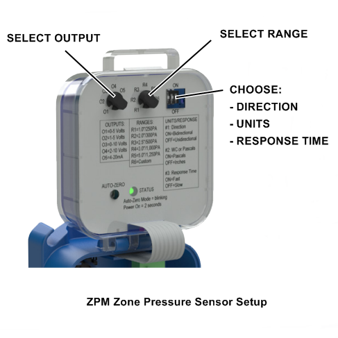 BAPI ZPM Zone Pressure Sensor Setup