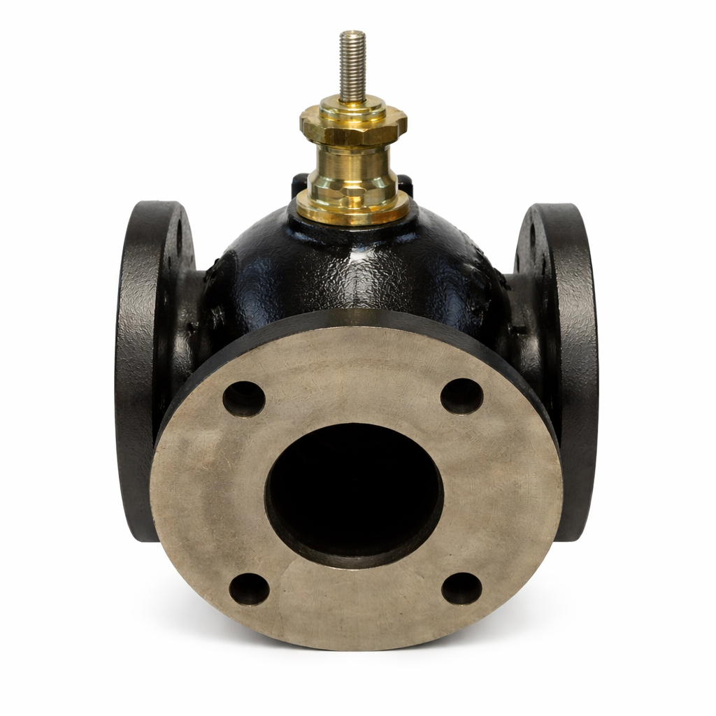 Brass Trim with a Stem Up Closed 3" Flanged Connection