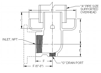 Conbraco DPE-15 Drip Pan Elbow 1-1/2"