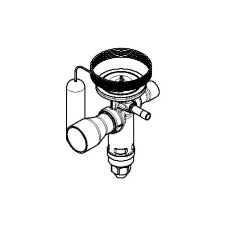 Danfoss 067N3160 Thermostatic Expansion Valve TGE Series Drawing