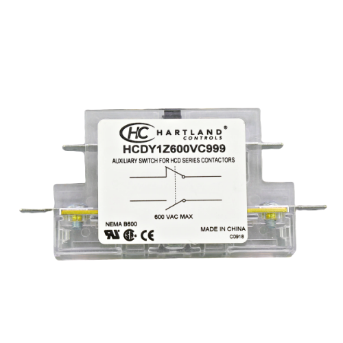 Hartland Controls CON-AUX600 AUX Switch 1 NO/1 NC for 3 Pole Contactor