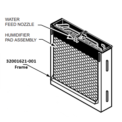 Honeywell 32001621-001 Frame for the Humidifier Pad