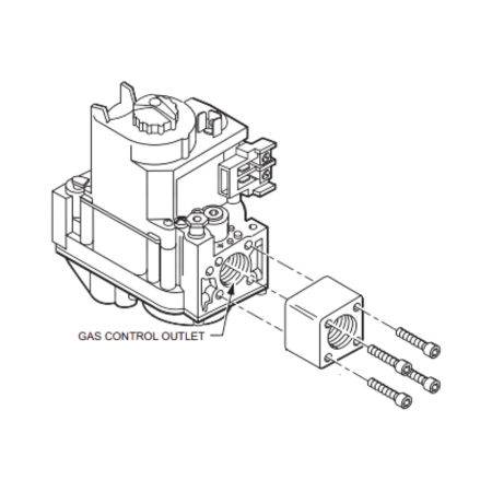 Honeywell Resideo VR8200A2124 Dual Standing Pilot Gas Valve 1/2" 24 VAC 60 Hz