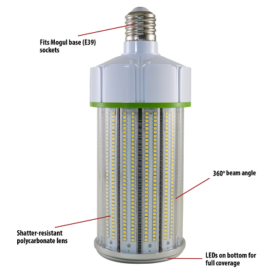Stonepoint LED Lighting CB-16-39 Non-Dimmable E39 Base LED Corn Bulb 15500 Lumen