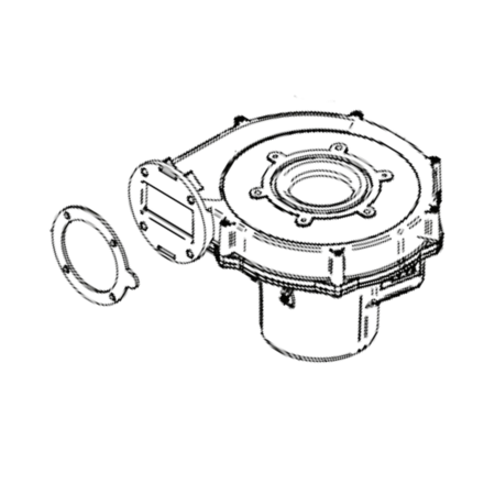 Lochinvar 100145009 Combustion Fan Assembly Illustration