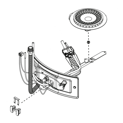 Lochinvar 100187927 Burner Assembly Illustration