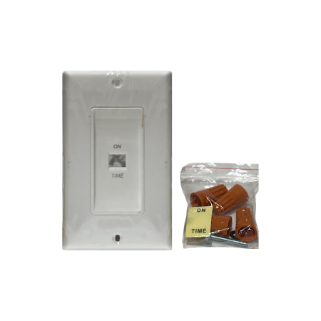 Marktime 42617 Electronic Fan/Light Wall Box Time with Wall Plate and Insert
