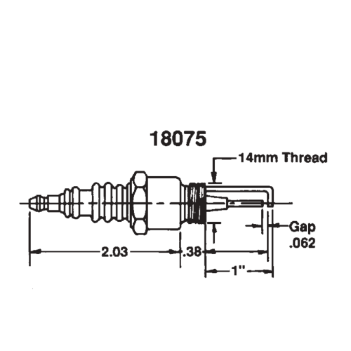 Maxon 18075 Burner Spark Ignitor Illustration