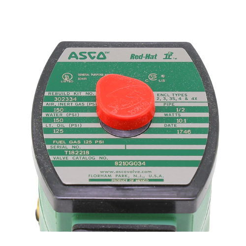 Asco SC8210G34 Brass 1/2" General Service 2-Way Solenoid Valve