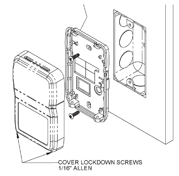 BAPI BA/BS4MB Modbus BAPI-Stat 4 MB Room Sensor