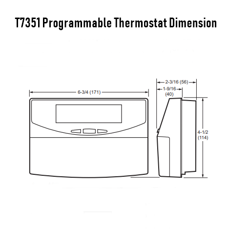 Honeywell T7351F2010 Commercial 365-Day Display Programmable Thermostat