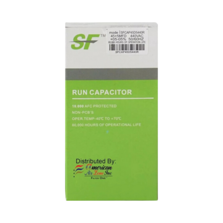 Trane SFCAP45D5440R Round Dual Run Capacitor 45+5MFD 370/440V Box