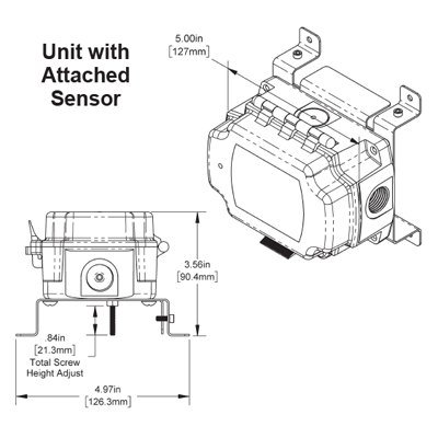 BAPI BA/LDT4-PS-BB Water Leak Detector