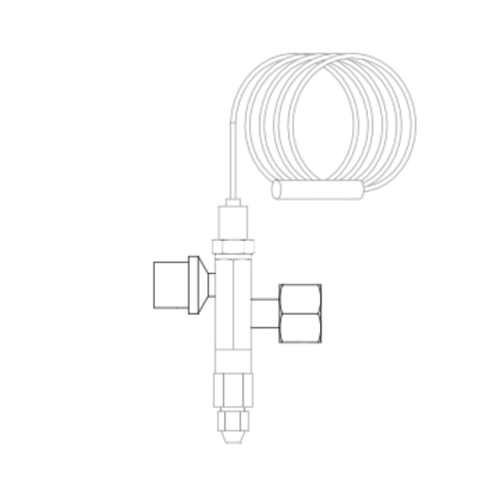 York 025-38170-000 Thermostatic Expansion Valve Illustration