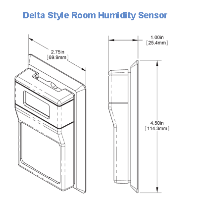 BAPI BA/H200-RD Delta Humidity Sensor