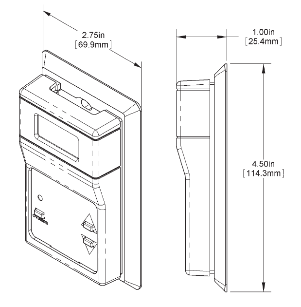 BAPI BA/RUPMF-102-D81-XLD-P-5 Delta Style Room Temperature Sensor