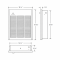 Marley Engineered Products FRA4027F Commercial Fan-Forced Wall Heater Dimension