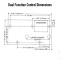 Warrick Dual Function Control DF Series Dimensions No Enclosure