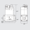 Dungs 224-846 Dual Modular Valve DMV-DLE 702/602 Dimensions