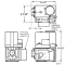 Honeywell V4730C1030 Gas Valve Straight Flange Dimensions