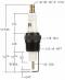 Combustion Depot CD5002 Aftermarket Electrode 1/2"-14 NPT 0.49 with Grounding Fin