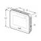 Johnson Controls TEC3623-14-000 Field Selectable BACnet&reg; MS/TP or N2 Networked Thermostat Controller Dimensions
