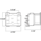 Resideo R8222U1006/B OEM General Purpose Relay Dimensions