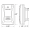Veris GWNMXX Gas Sensor Dimensions