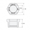 Henry Technologies SG-1208 Sight Glass Dimensions Illustration