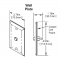 BAPI BA/10K-2-SP Temperature Sensor Wall Plate Stainless Steel 10K-2 Thermistor