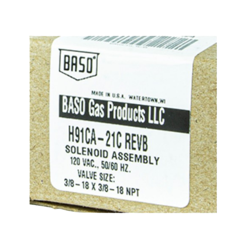 Baso H91CA-21C REVB Gas Valve 3/8" NPT 120V