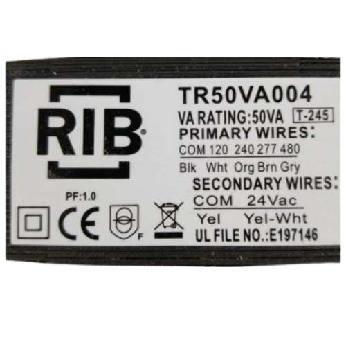 Functional Devices (RIB) TR50VA004 480/277/240/120-24V 50Va Xfrmr