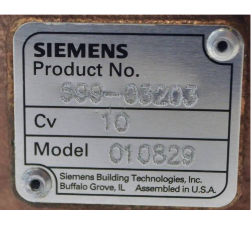 Siemens Building Technology 599-03203 Valve Body