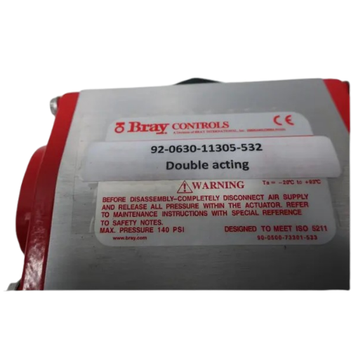Bray Valves 92-1280-11305-532 Double Acting Pneumatic Actuator 140 PSI