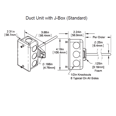 Duct Temperature Transmitter - BAPI