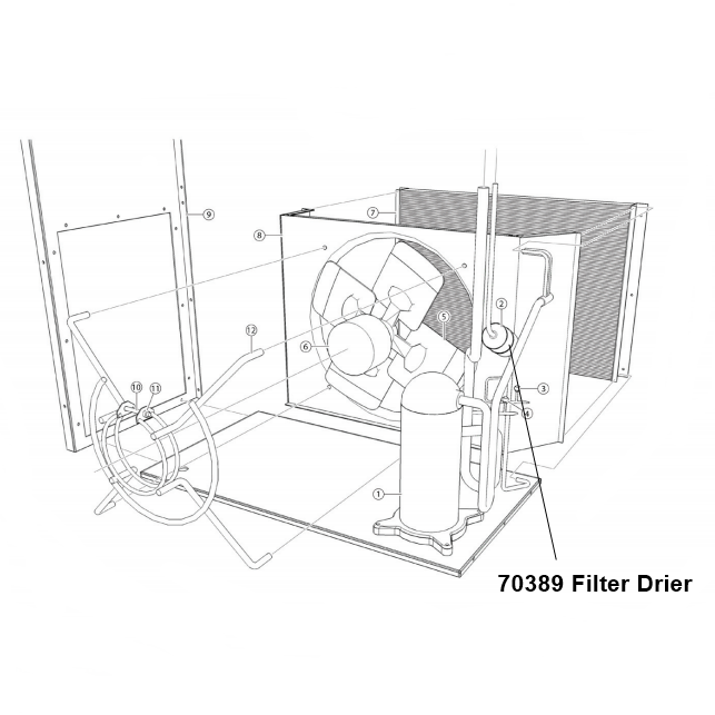 MARVAIR MODPAC Air Conditioner Model AVP48 & AVP60 Internal Parts