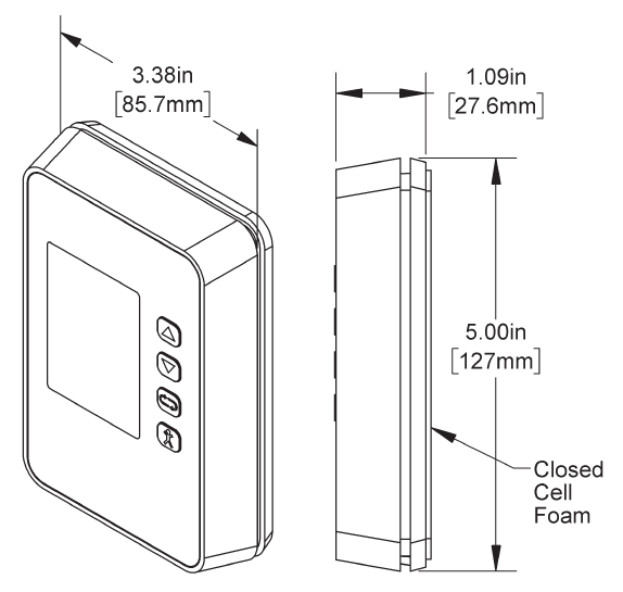 BAPI BA/HQP BAPI-Stat Quantum Prime Room Temp or Temp/Humidity Sensor