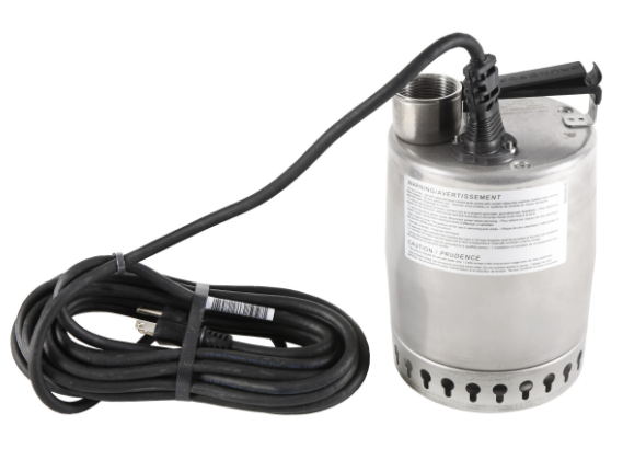 Grundfos 012DC201 1/3HP Stainless Steel Pump W/MAN FLT 25ft