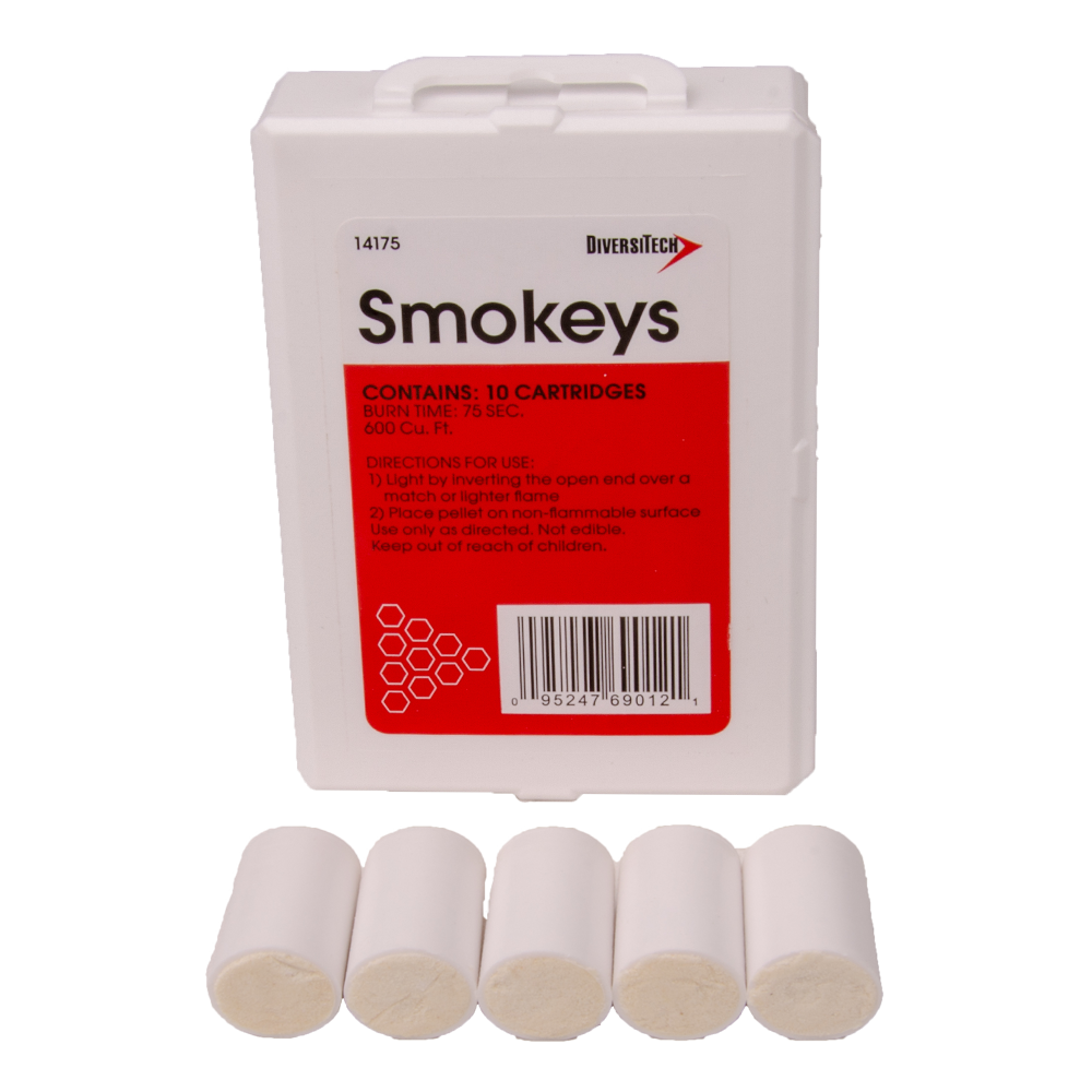 10 Diversitech Smokeys Cartridges clean non-toxic oil-free smoke for testing 75s 