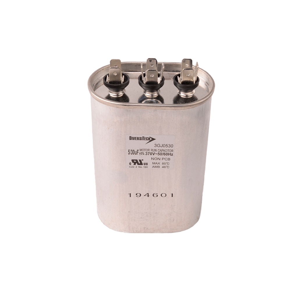 DiversiTech 3GJ0530 Dual Oval Run Capacitor 30+5MFD 370V