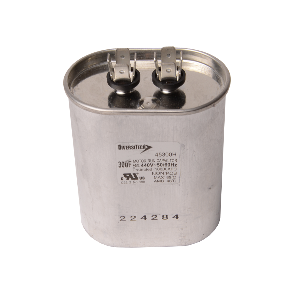 DiversiTech 45300H Single Oval Run Capacitor 30 MFD 440V