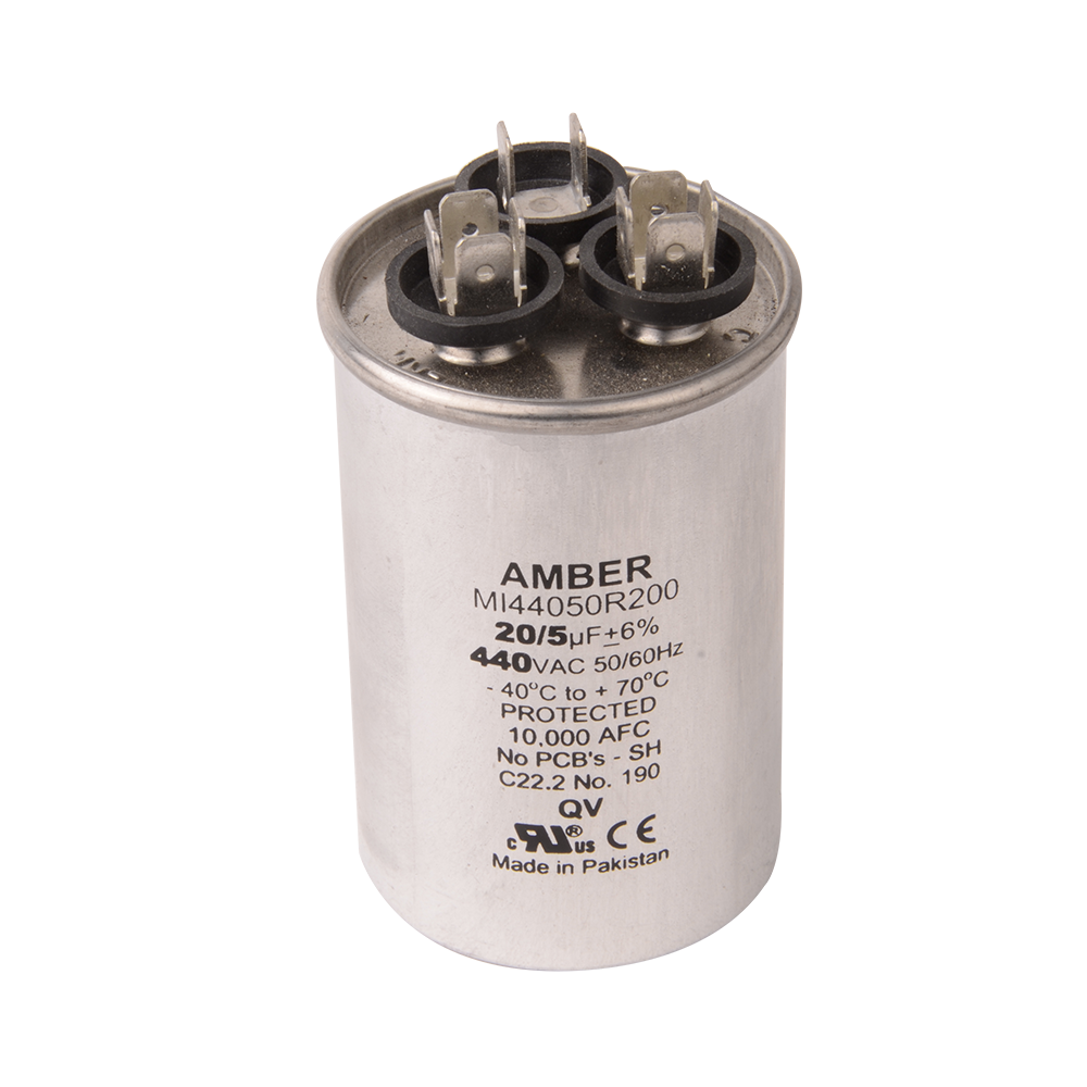 DiversiTech 4JR0440 Dual Round Run Capacitor 40+4MFD 440V