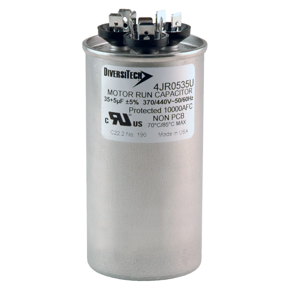 DiversiTech 4JR0535U Dual Round Run Capacitor 35+5MFD 370+440V