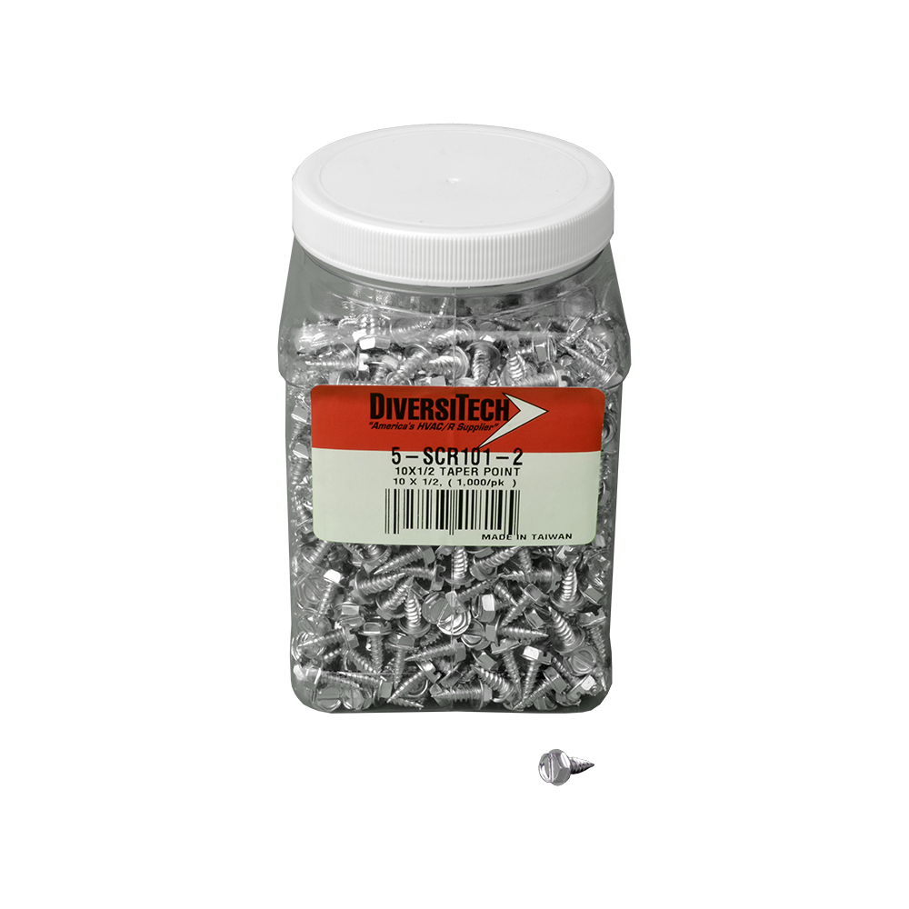 DiversiTech 5-SCR101-2 Screw Sht Met. 10x1/2 Tapr Pt