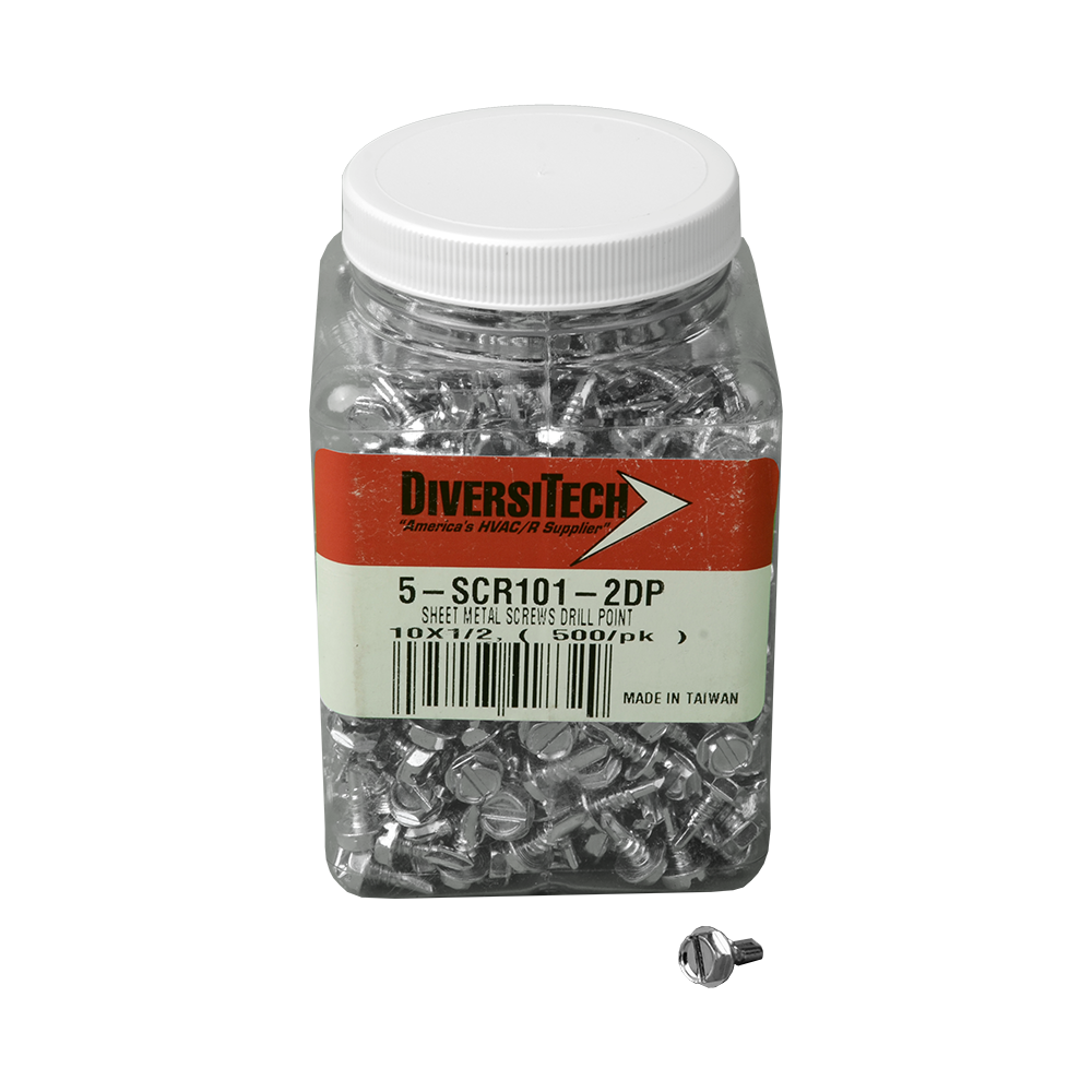 DiversiTech 5-SCR101-2DP Screw Sht Met. 10x1/2 Drill Pt